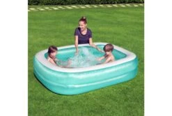 Bestway Opblaasbaar Zwembad | 201 X 150 X 51 Cm -Bestway Zwembaden Winkel bestway familiebad rechthoek mensen