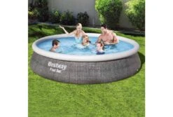 Bestway Fast Set Rotan Zwembad | Ø 457 X 107 Cm -Bestway Zwembaden Winkel bestway fast set rotan mensen