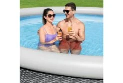 Bestway Fast Set Rotan Zwembad | Ø 457 X 84 Cm 8 Bestway Fast Set Rotan Zwembad | Ø 457 X 84 Cm -Bestway Zwembaden Winkel bestway fast set rotan mensen 2 1