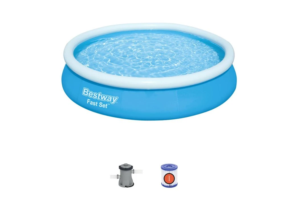 Bestway Fast Set Zwembad | Ø 366 X 76 Cm 2 Bestway Fast Set Zwembad | Ø 366 X 76 Cm - Afbeelding 2