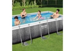 Bestway Power Steel Rotan Zwembad | 404 X 201 X 100 Cm -Bestway Zwembaden Winkel bestway power steel rotan 404 201 100 mensen