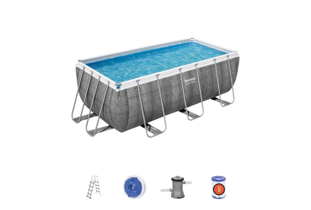 Bestway Power Steel Rotan Zwembad | 412 X 201 X 122 Cm 2 Bestway Power Steel Rotan Zwembad | 412 X 201 X 122 Cm - Afbeelding 2