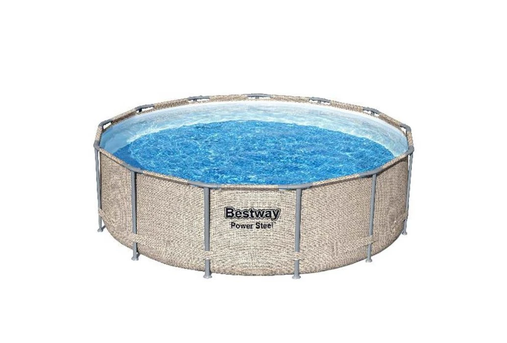 Bestway Power Steel Rotan Zwembad | Ø 396 X 107 Cm 2 Bestway Power Steel Rotan Zwembad | Ø 396 X 107 Cm - Afbeelding 2