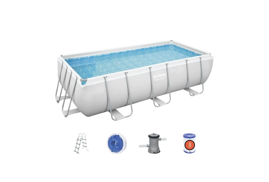Bestway Power Steel Zwembad | 404 X 201 X 100 Cm 2 Bestway Power Steel Zwembad | 404 X 201 X 100 Cm - Afbeelding 2