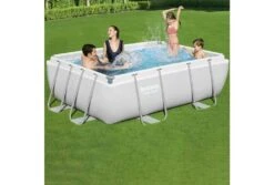 Bestway Power Steel Zwembad | 282 X 196 X 84 Cm -Bestway Zwembaden Winkel bestway power steel zwembad familie