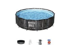 Bestway Steel Pro Max Wood Zwembad | Ø 427 X 107 Cm -Bestway Zwembaden Winkel bestway steel pro max wood accesoires