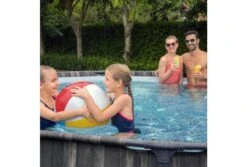 Bestway Steel Pro Max Wood Zwembad | Ø 427 X 107 Cm -Bestway Zwembaden Winkel bestway steel pro max wood mensen