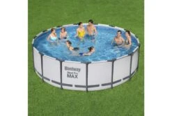 Bestway Steel Pro Max Zwembad | Ø 457 X 122 Cm -Bestway Zwembaden Winkel bestway steel pro max zwembad 457 x 122 cm in gebruik