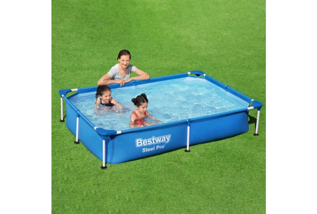 Bestway Steel Pro Zwembad | 221 X 150 X 43 Cm 2 Bestway Steel Pro Zwembad | 221 X 150 X 43 Cm - Afbeelding 2