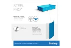 Bestway Steel Pro Zwembad Set | 300 X 201 X 66 Cm 11 Bestway Steel Pro Zwembad Set | 300 X 201 X 66 Cm -Bestway Zwembaden Winkel bestway steel pro zwembad 300 x 201 x 66 cm materiaal