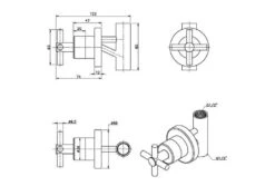 Caprea RVS Douchekop En Inbouwkraan -Bestway Zwembaden Winkel details kraan