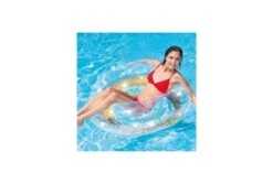 Intex Opblaasbare Gouden Glitter Zwemband 7 Intex Opblaasbare Gouden Glitter Zwemband -Bestway Zwembaden Winkel glitter zwemband in gebruik