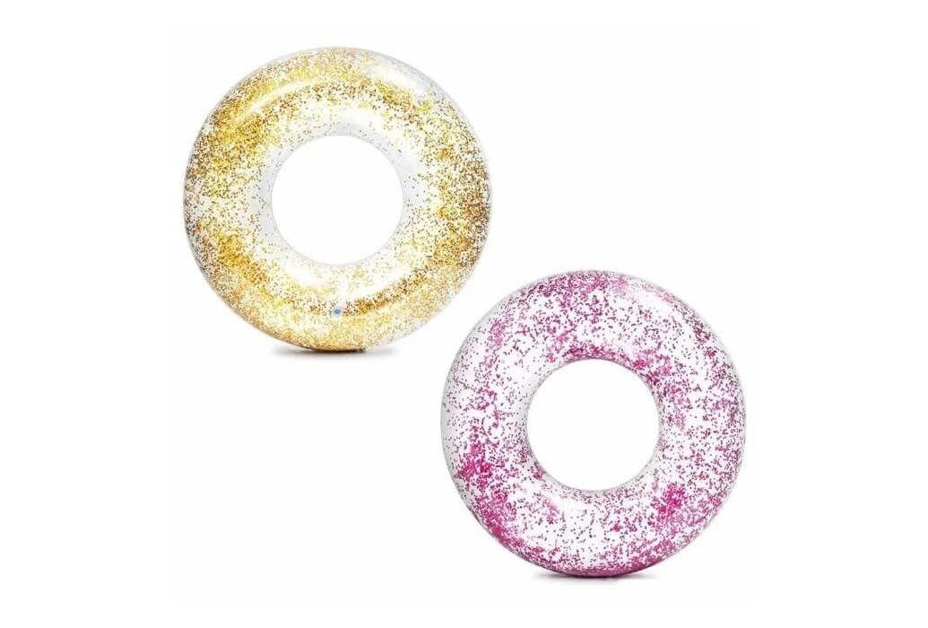 Intex Opblaasbare Gouden Glitter Zwemband 2 Intex Opblaasbare Gouden Glitter Zwemband - Afbeelding 2