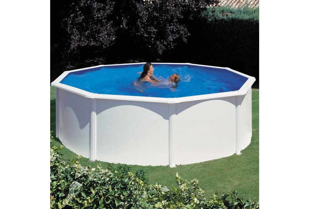 GRE Gré Stalenwand Zwembad Fidji | Ø460 X 120cm 2 GRE Gré Stalenwand Zwembad Fidji | Ø460 X 120cm - Afbeelding 2