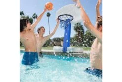 Interline 2-in-1 Basketbal En Volleybal Spel 7 Interline 2-in-1 Basketbal En Volleybal Spel -Bestway Zwembaden Winkel interline 2 in 1 basketbal en volleybal spel met mensen