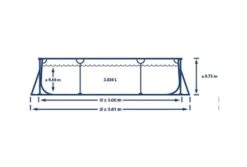 Intex Zwembad Metal Frame | 300 X 200 X 75cm -Bestway Zwembaden Winkel intex afmetingen