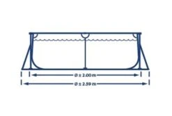 Intex Zwembad Metal Frame | 300 X 200 X 75cm -Bestway Zwembaden Winkel intex afmetingen 300x200 1