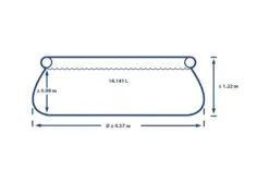 Intex Easy Set Zwembad | 457 X 122cm -Bestway Zwembaden Winkel intex easy set zwembad 457 x 122cm afmetingen