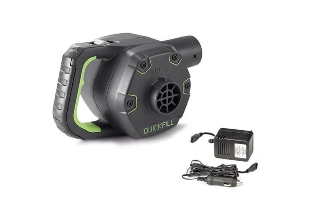 Intex Oplaadbare Opblaaspomp 12V / 230V | Zwart 1 Intex Oplaadbare Opblaaspomp 12V / 230V | Zwart