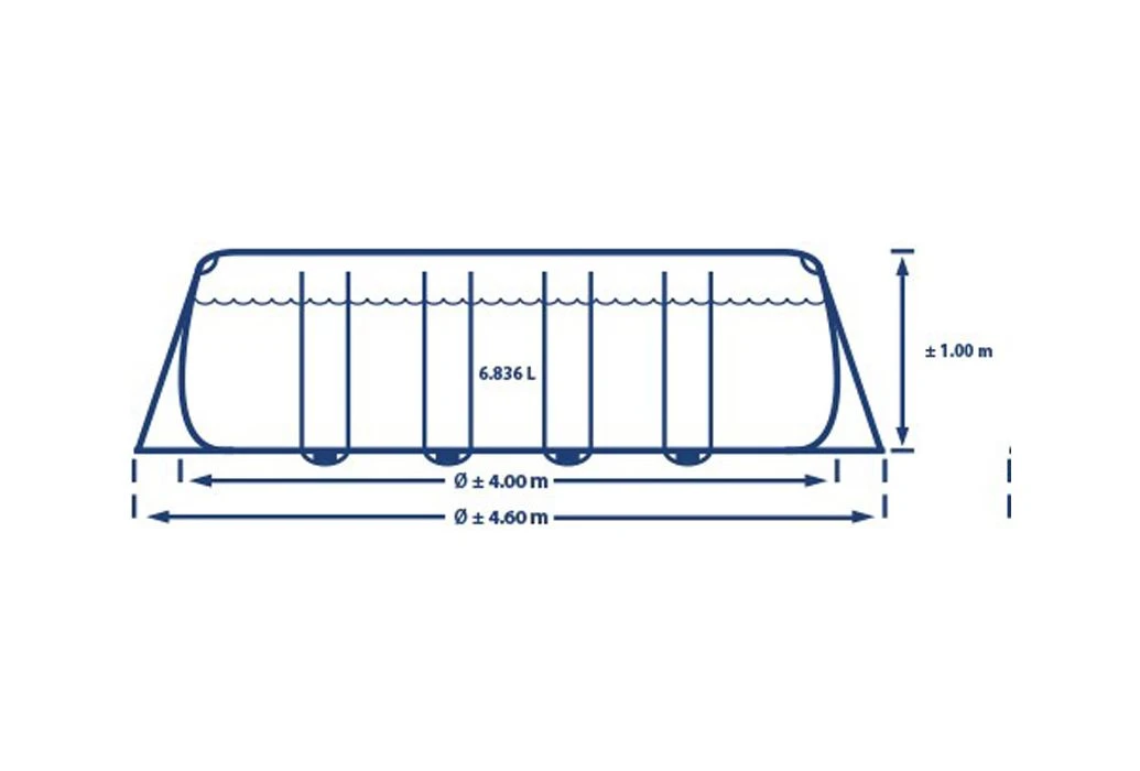 Intex Prism Frame Zwembad | 400 X 200 X 100cm Met Pomp En Trap 3 Intex Prism Frame Zwembad | 400 X 200 X 100cm Met Pomp En Trap - Afbeelding 3