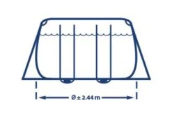 Intex Prism Frame Zwembad | 488 X 244 X 107cm Complete Set 10 Intex Prism Frame Zwembad | 488 X 244 X 107cm Complete Set -Bestway Zwembaden Winkel intex prism frame zwembad 488 x 244 x 107cm complete set breedte