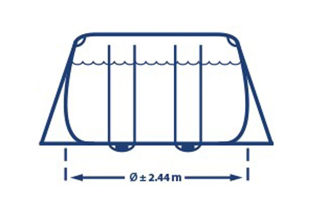 Intex Prism Frame Zwembad | 488 X 244 X 107cm Complete Set 4 Intex Prism Frame Zwembad | 488 X 244 X 107cm Complete Set - Afbeelding 4