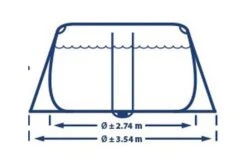 Intex Prism Frame Zwembad | 503 X 274 X 122cm Complete Set -Bestway Zwembaden Winkel intex prism frame zwembad 503 x 274 x 122cm breedte