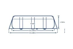 Intex Prism Frame Zwembad | 503 X 274 X 122cm Complete Set -Bestway Zwembaden Winkel intex prism frame zwembad 503 x 274 x 122cm lengte