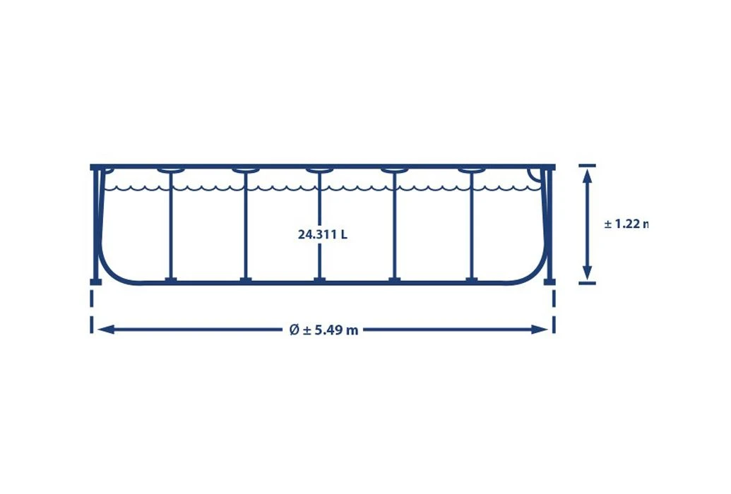 Intex Prism Frame Zwembad | 549 X 122cm Complete Set 2 Intex Prism Frame Zwembad | 549 X 122cm Complete Set - Afbeelding 2