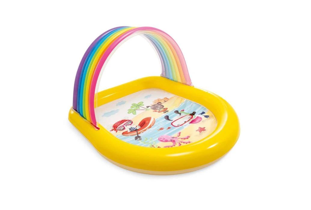 Intex Regenboog Zwembad Met Sproeiers 1 Intex Regenboog Zwembad Met Sproeiers