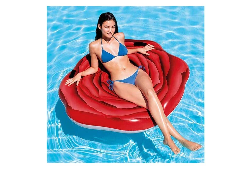 Intex Rode Roos Luchtbed 2 Intex Rode Roos Luchtbed - Afbeelding 2