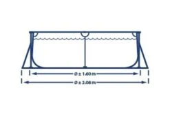 Intex Zwembad Metal Frame | 260 X 160 X 65cm -Bestway Zwembaden Winkel intex zwembad metal frame 260 x 165 x 65cm afmeting