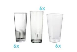 Kunststof Festivalglazen Pakket Nick | 18 Stuks