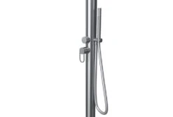 LB Buitendouche Calvus Mix Met Handdouche | RVS 304 5 LB Buitendouche Calvus Mix Met Handdouche | RVS 304 -Bestway Zwembaden Winkel lb33 kr06 udus calvus warm en koud met handdouche closeup