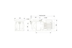 Pentair SuperFlo SFL-071 | 230V 5 Pentair SuperFlo SFL-071 | 230V -Bestway Zwembaden Winkel pentair superflo technische tekening 3
