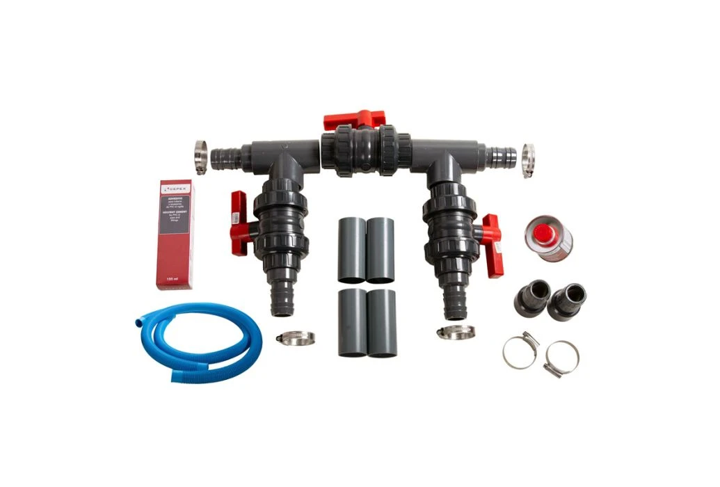 Splash-X Warmtepomp PVC Aansluitset Luxe 1 Splash-X Warmtepomp PVC Aansluitset Luxe