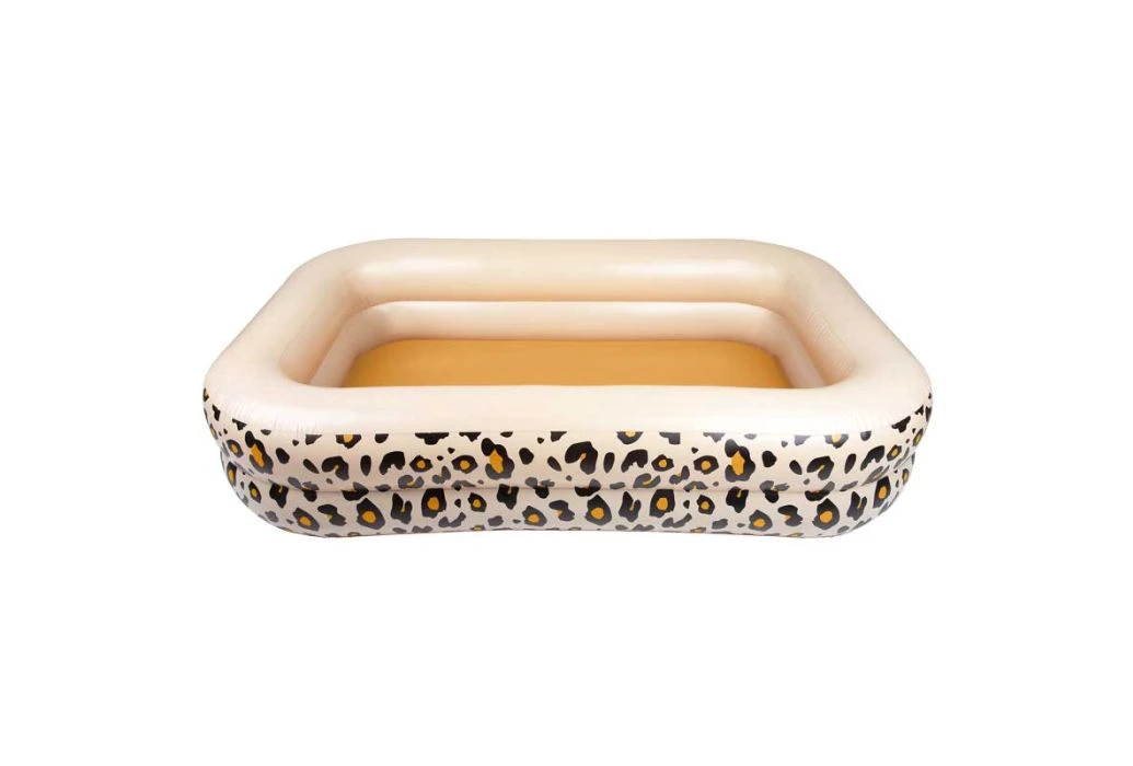 Swim Essentials Rechthoekig Zwembad | Beige Panterprint 1 Swim Essentials Rechthoekig Zwembad | Beige Panterprint