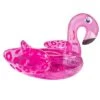 Swim Essentials Roze Panterprint Flamingo Ride-on