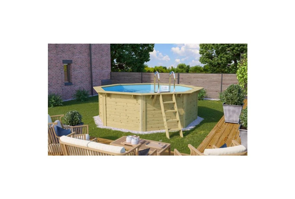 Trend Pool Houten Zwembad | Ø 400 X 124 Cm 2 Trend Pool Houten Zwembad | Ø 400 X 124 Cm - Afbeelding 2