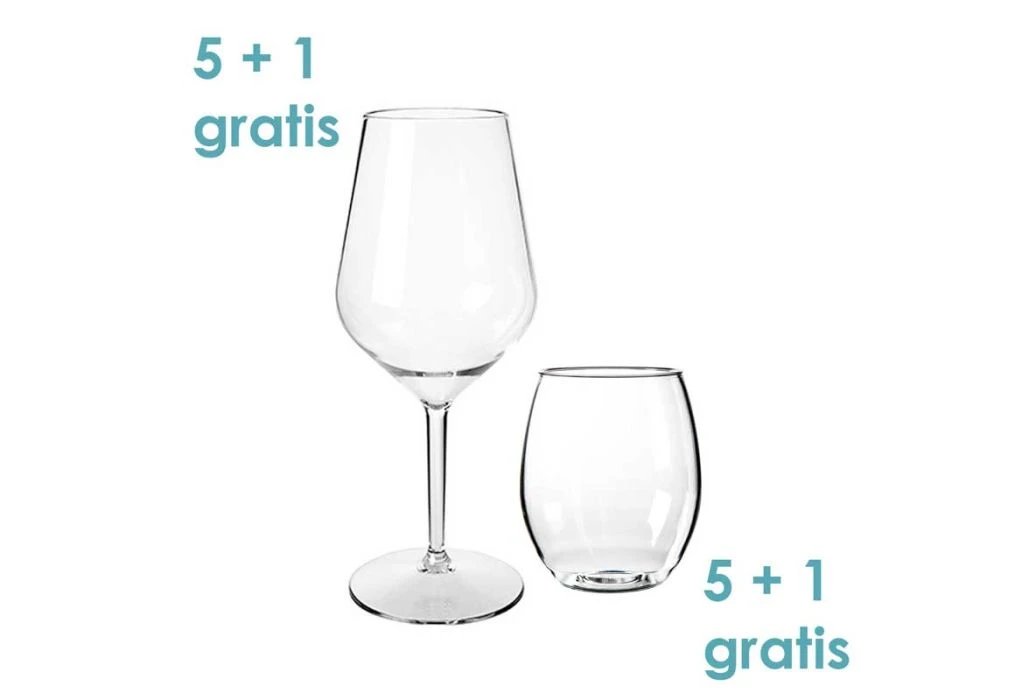 Splash-X Kunststof Wijnglaspakket Stacey | 12 Stuks 1 Splash-X Kunststof Wijnglaspakket Stacey | 12 Stuks