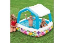 Intex Opblaaszwembad Met Zonnedak | Vissen -Bestway Zwembaden Winkel zwembad zonnedak buiten