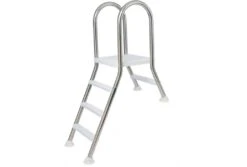 Flexinox Zwembadtrap A-frame Half Ingegraven Zwembad | 1 + 4 Treden