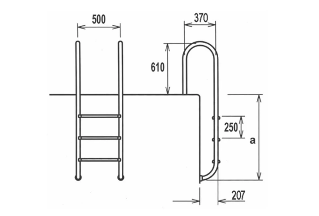 Zwembadtrap RVS Curvo, 5 Treden | AISI 316 2 Zwembadtrap RVS Curvo, 5 Treden | AISI 316 - Afbeelding 2