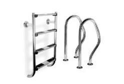 Zwembadtrap RVS 2-delig, 4 Treden | AISI 316